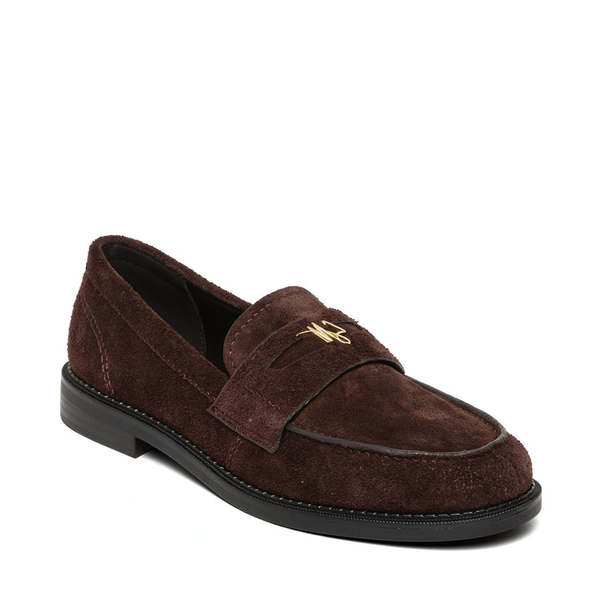 Motor Flat Shoe BROWN SUEDE