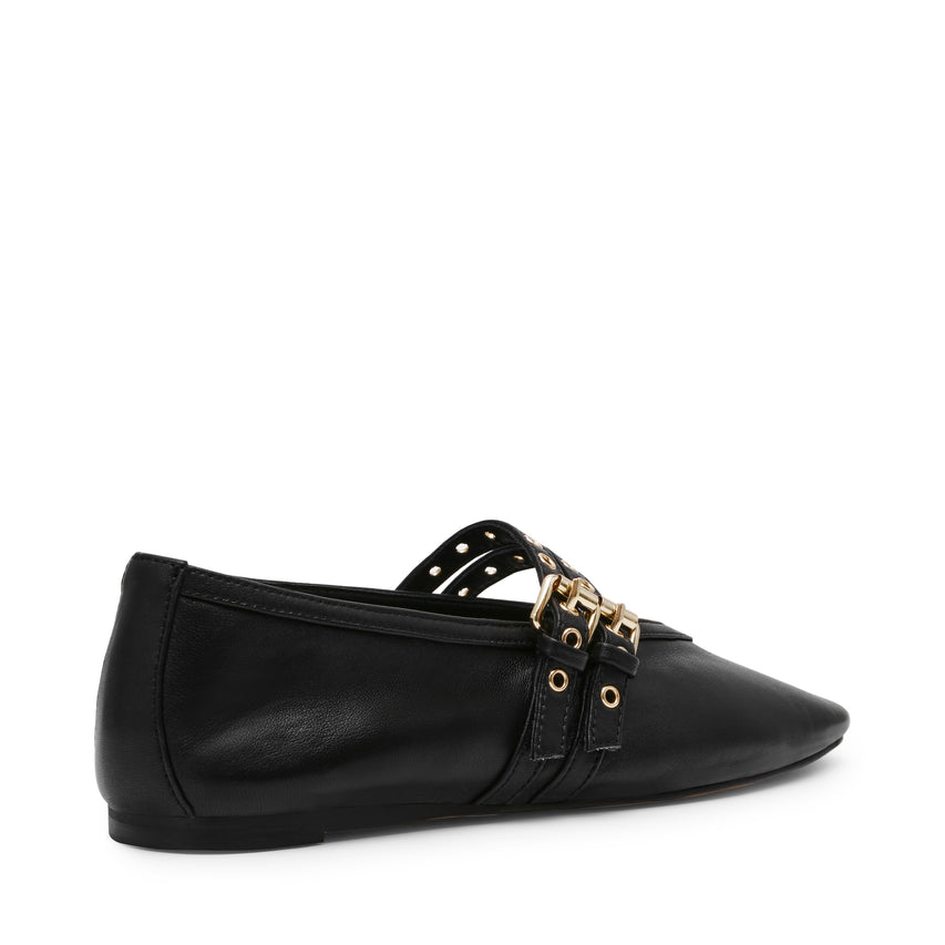 Lydia Flat Shoe BLACK LEATHER - view 5