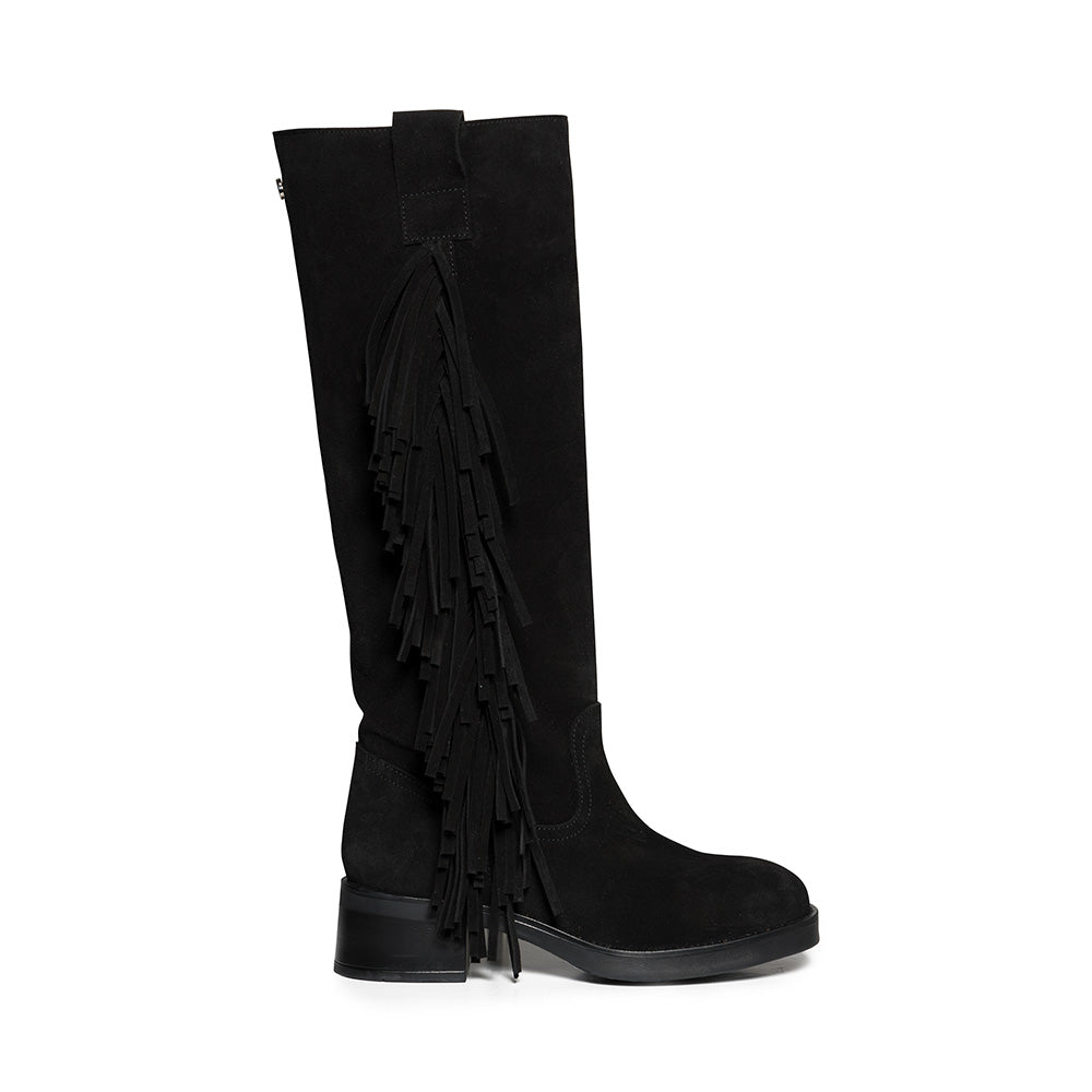 Banner-F Boot BLACK SUEDE