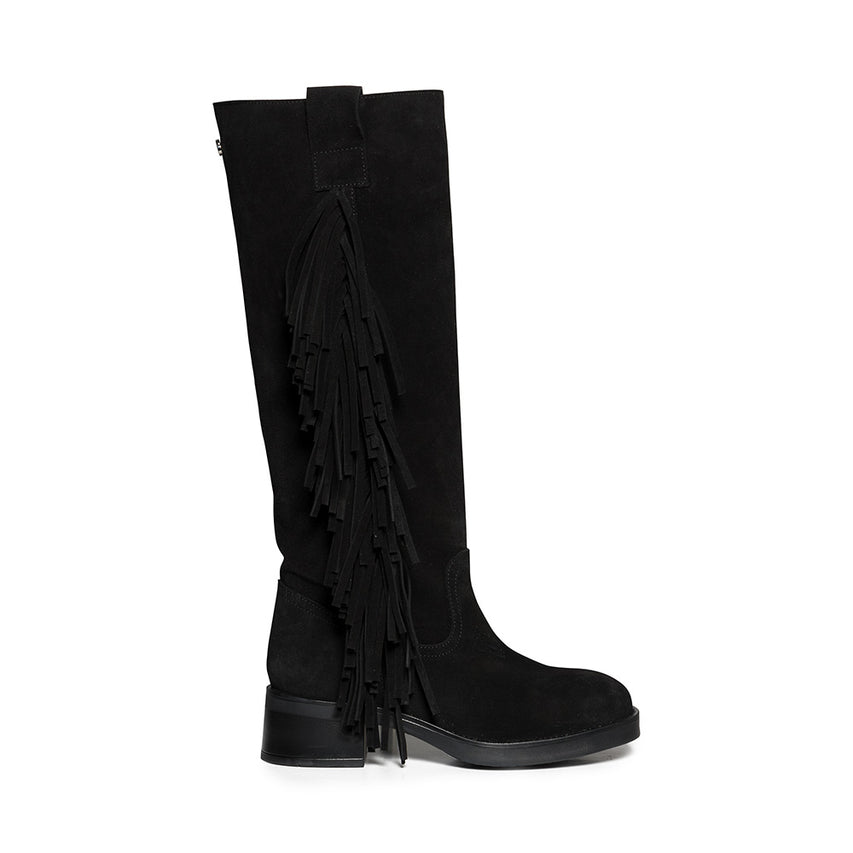 Banner-F Boot BLACK SUEDE