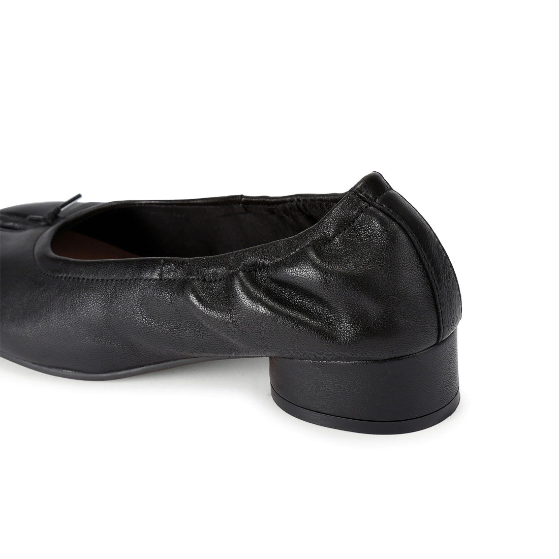 Cyra Flat Shoe BLACK LEATHER - view 5