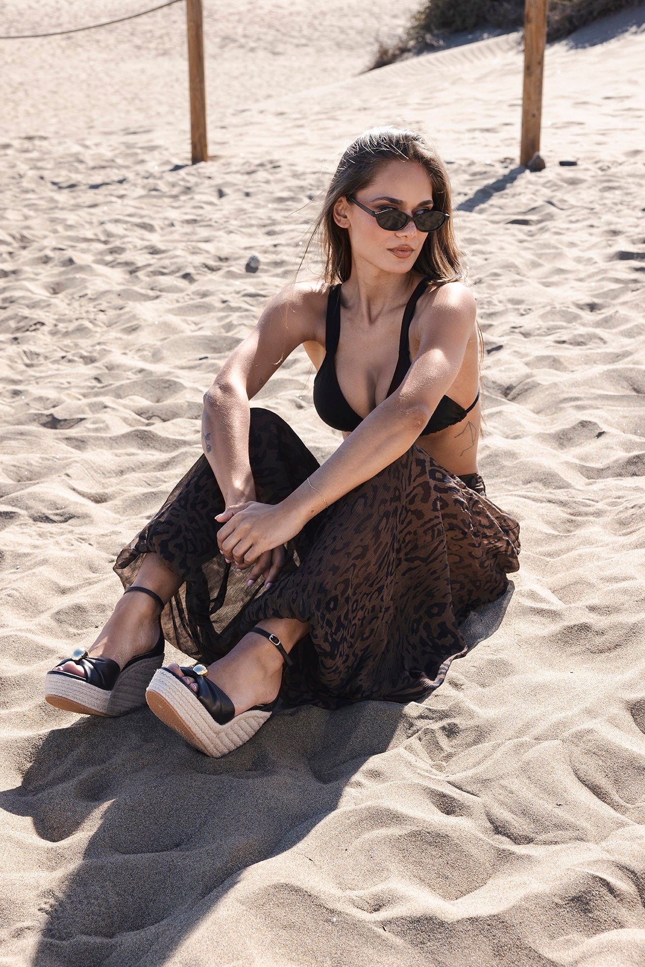 Taliya Sandal BLACK LEATHER - view 6