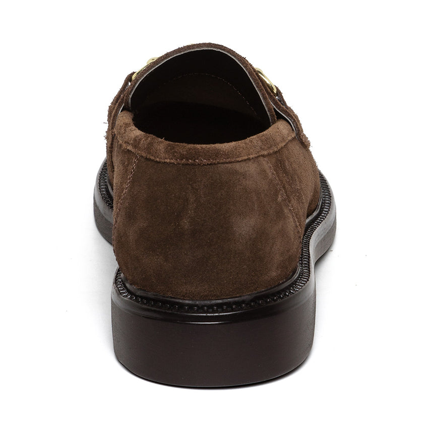 Huddles Flat Shoe BROWN SUED