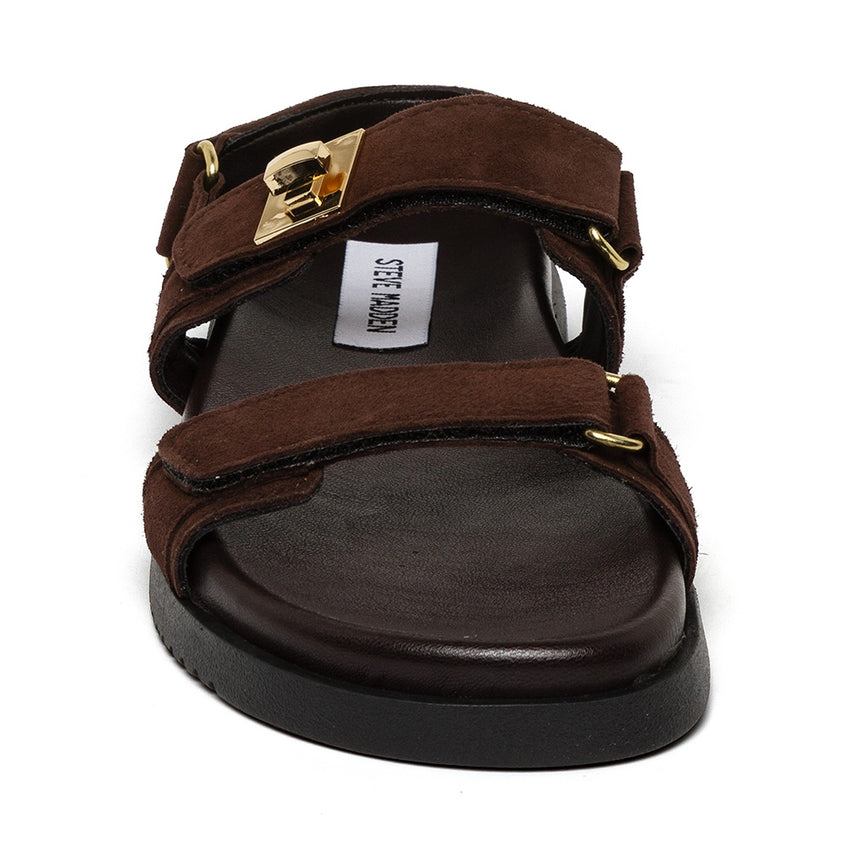Mona-E Sandal DK BROWN SUEDE