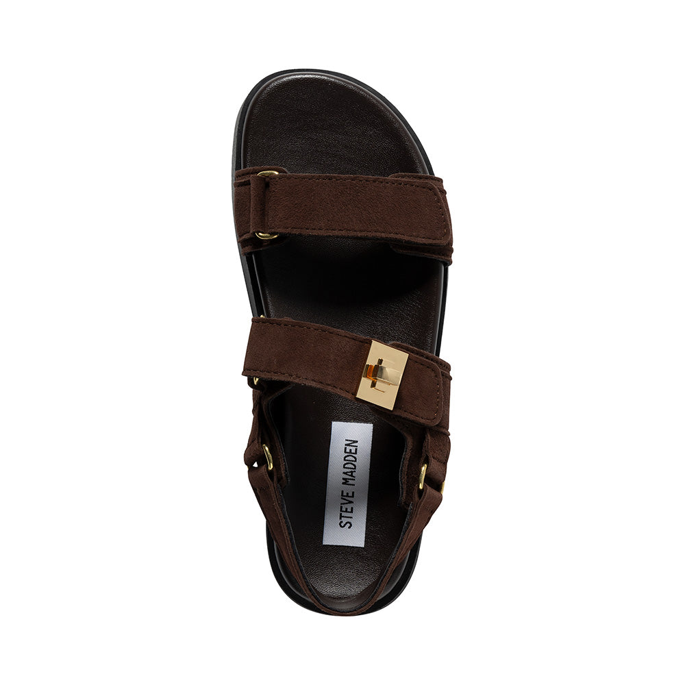 Mona-E Sandal DK BROWN SUEDE