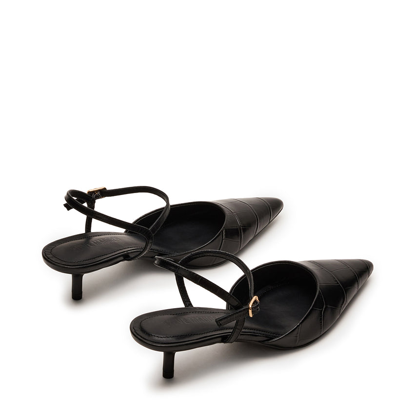 Adelaide Pump BLACK CROCO