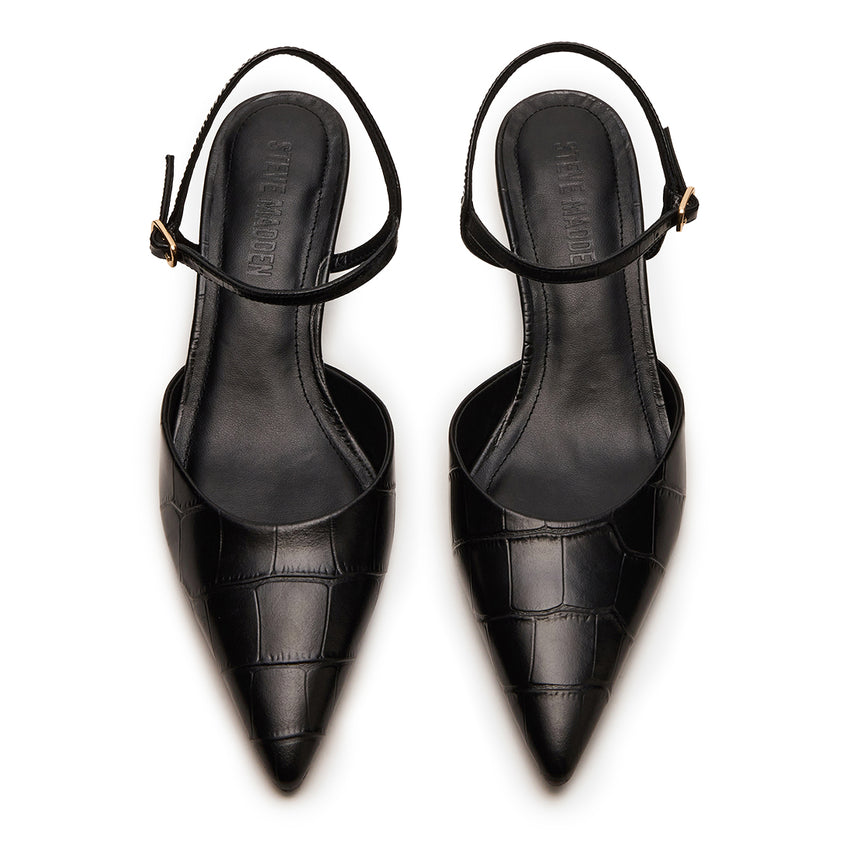 Adelaide Pump BLACK CROCO