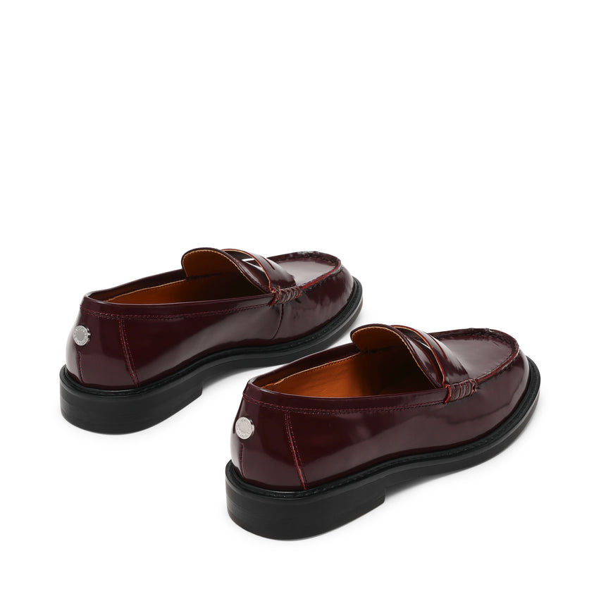 Adison Flat Shoe WINE LEATHER