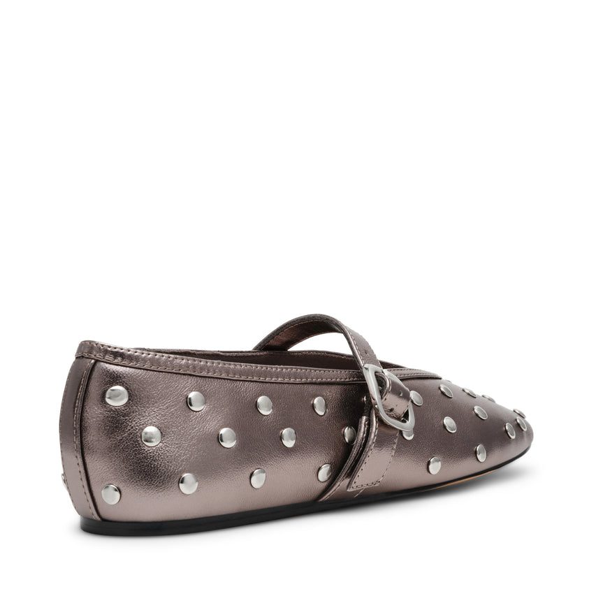 Archer Flat Shoe PEWTER LEA