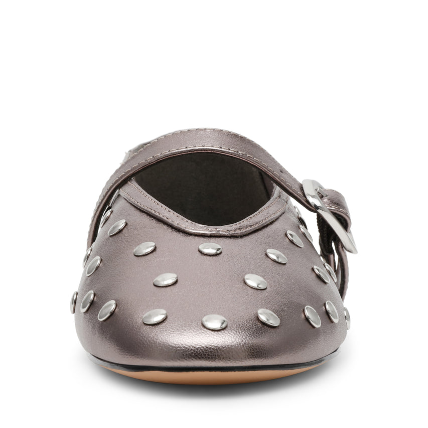 Archer Flat Shoe PEWTER LEA