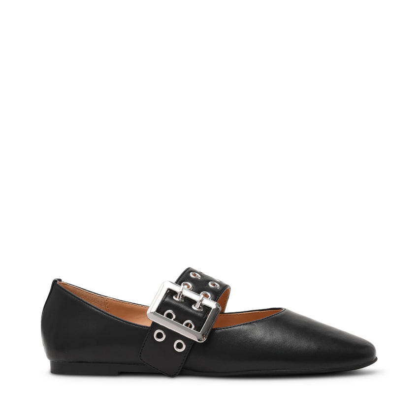 Atlantica Flat Shoe BLACK LEAT