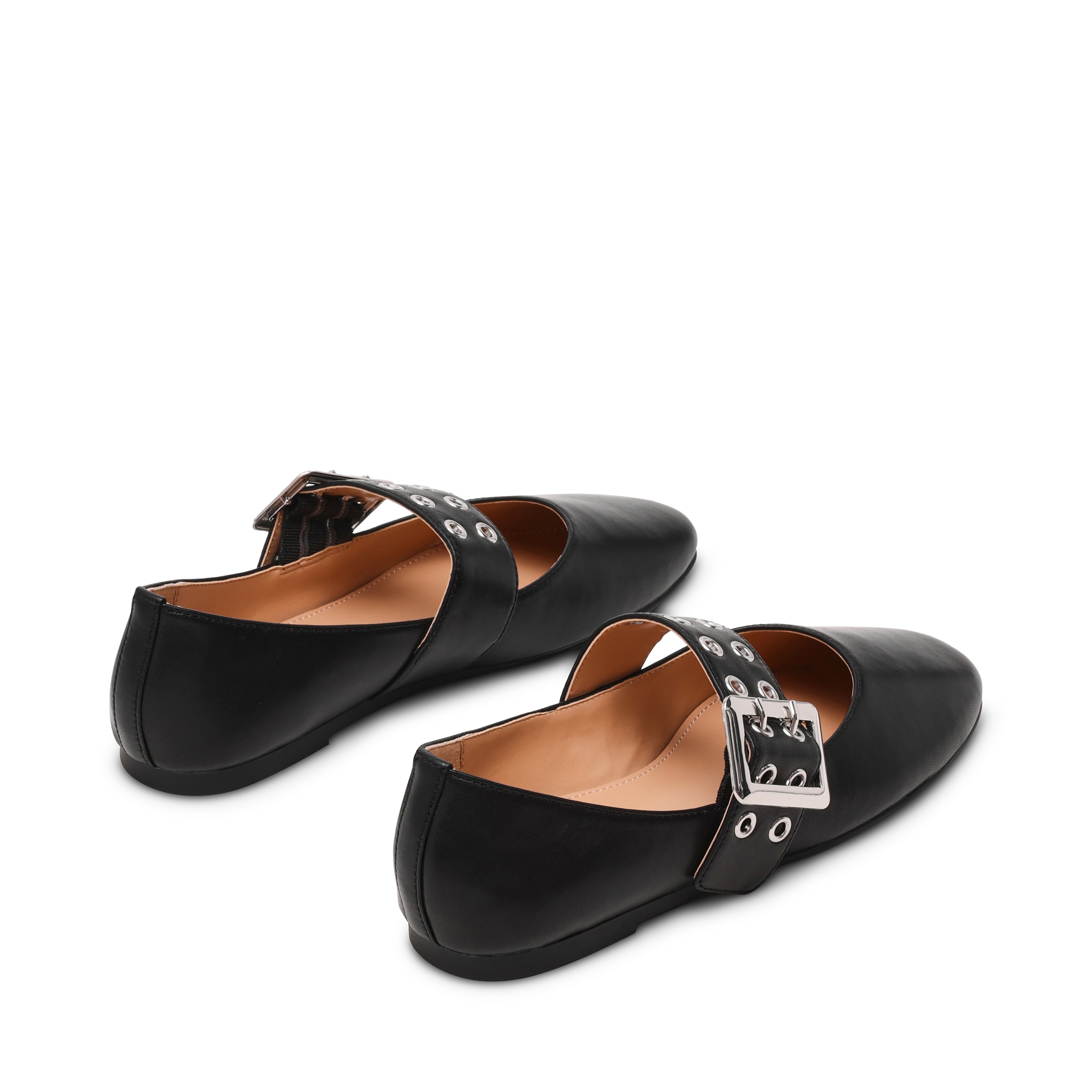 Atlantica Flat Shoe BLACK LEAT