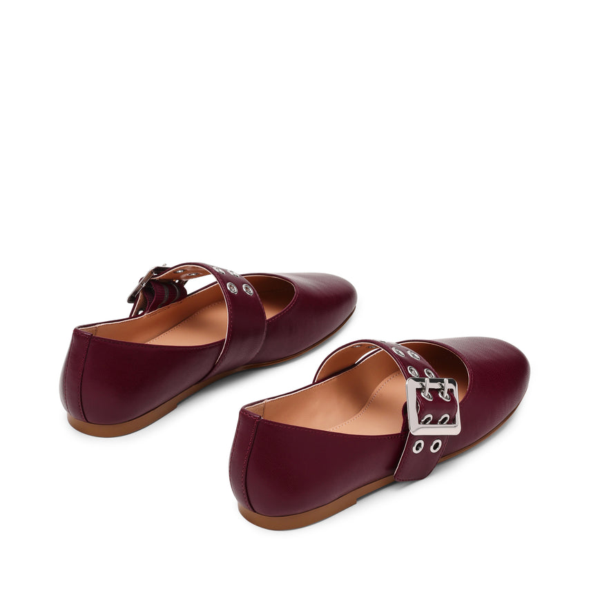 Atlantica Flat Shoe CHERRY LACQ LEATHER