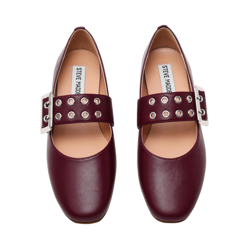 Atlantica Flat Shoe CHERRY LACQ LEATHER