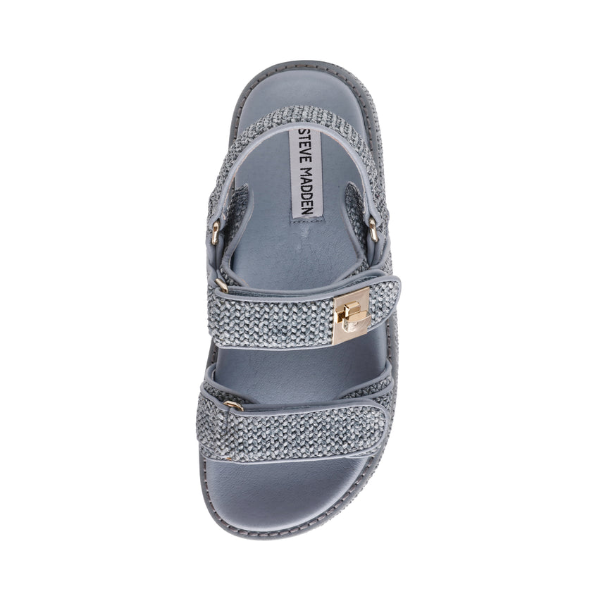 Bigmona Sandal BLUE RAFFIA - view 6