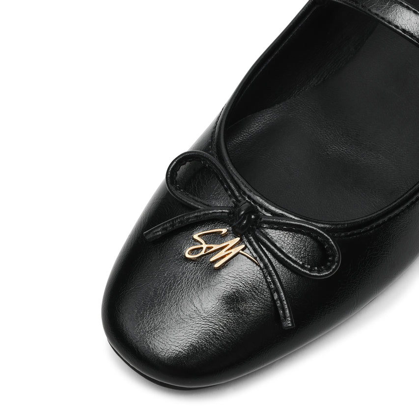 Ceece Flat Shoe BLACK