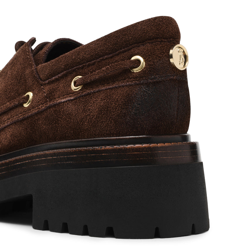 Detroit Flat Shoe BROWN SUED