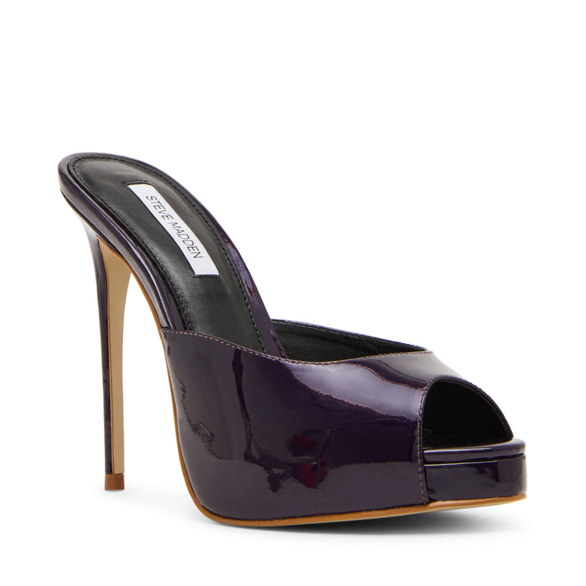 Distract Mule PLUM PATENT - view 2