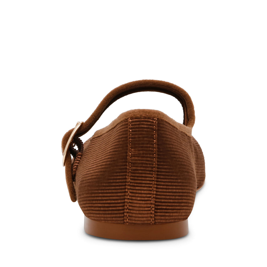 Dory Flat Shoe BROWN SATIN