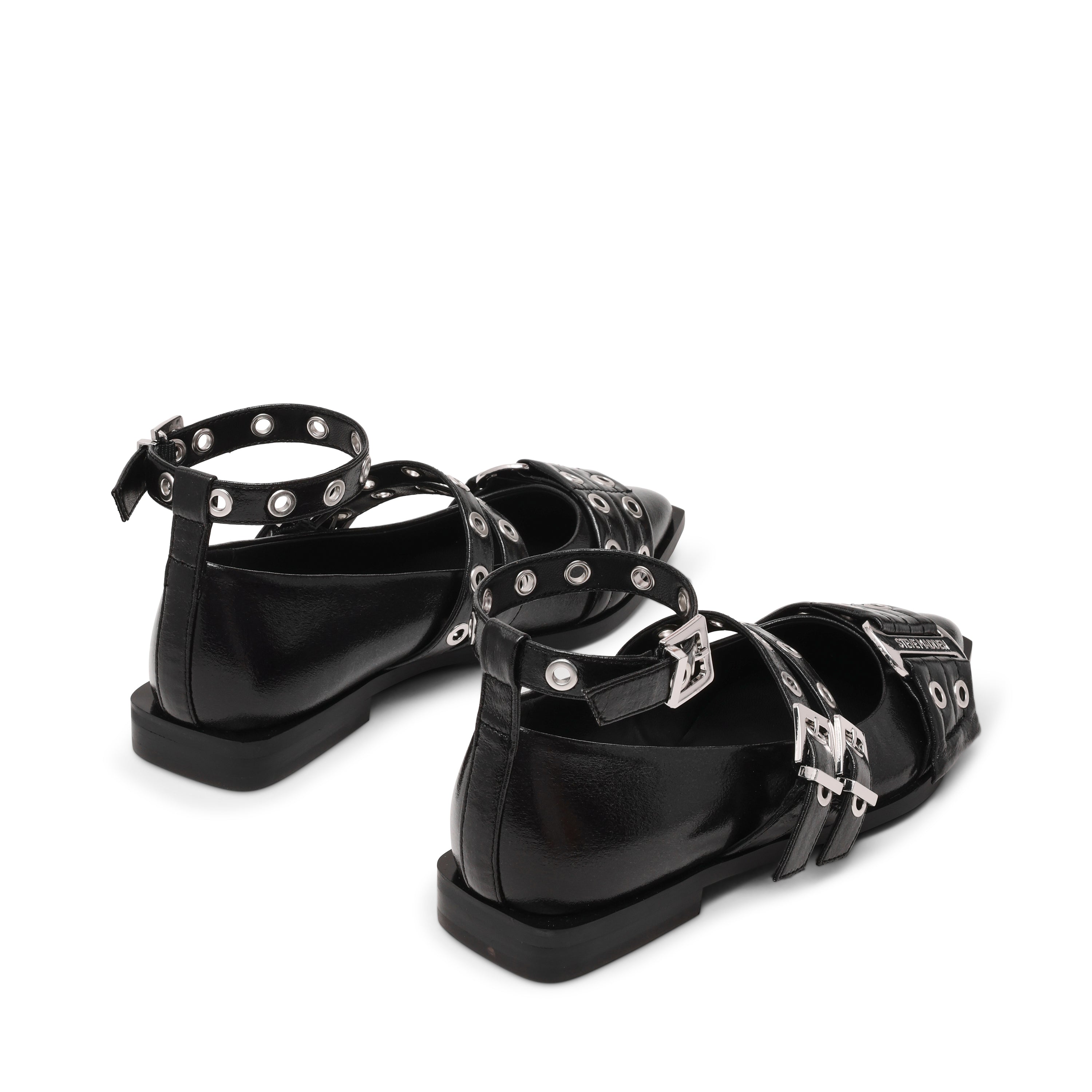 Grander Flat Shoe BLK CRINKLE