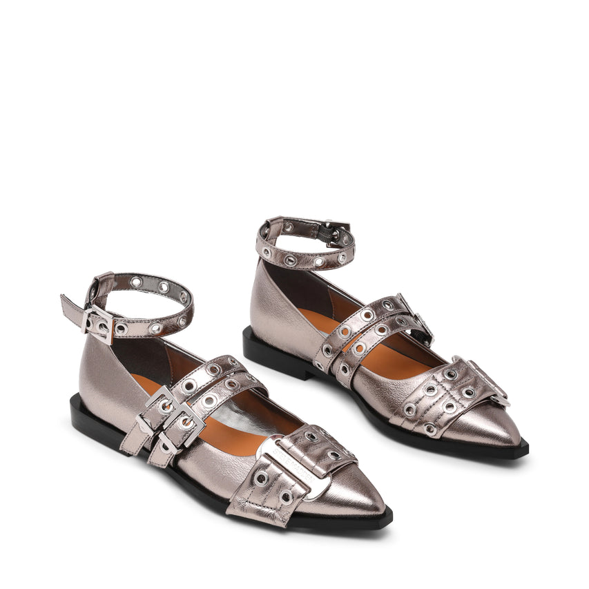 Grander Flat Shoe PEW CRINKLE