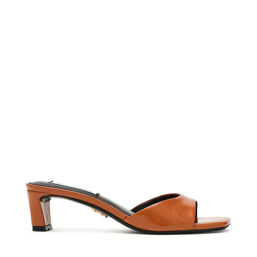 Hints Mule COGNAC CRINKLE LEATHER