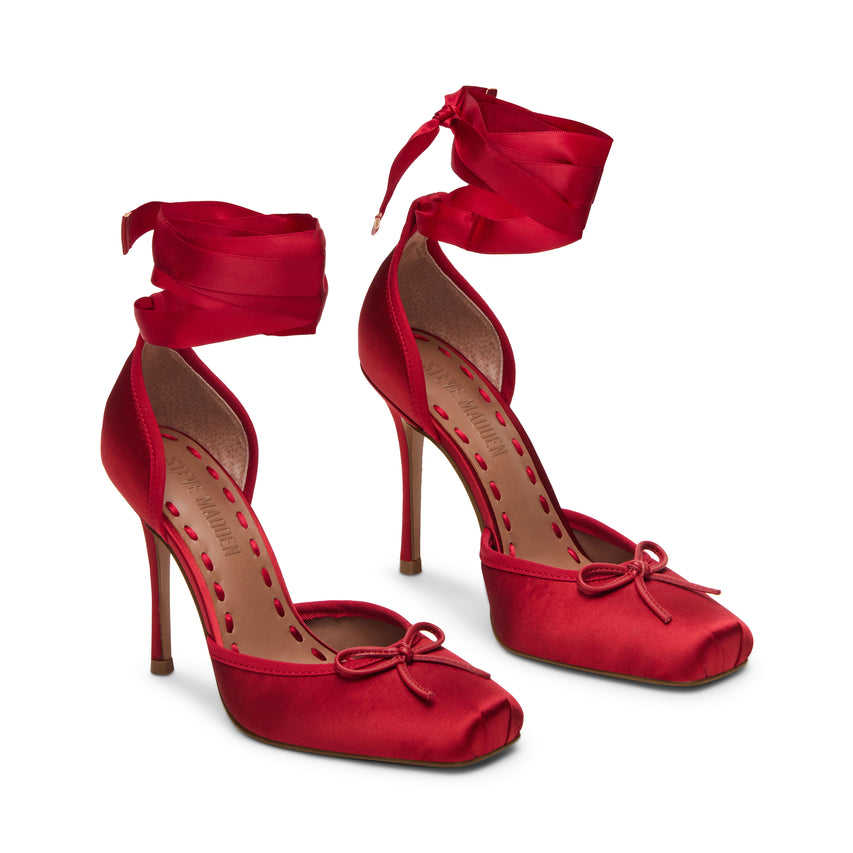 Larina Pump RED SATIN - view 2