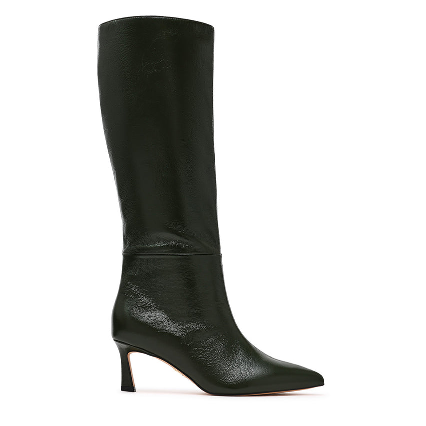 Lavan Boot GRN CRINKLE PAT