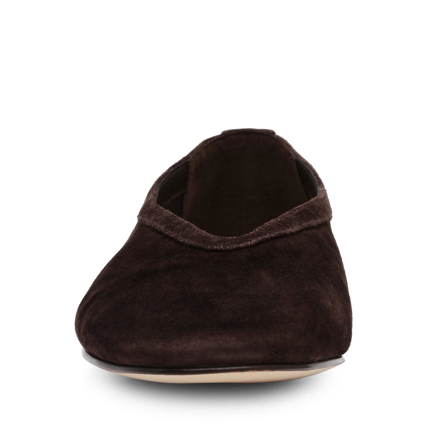 Leni Flat Shoe BROWN SUEDE