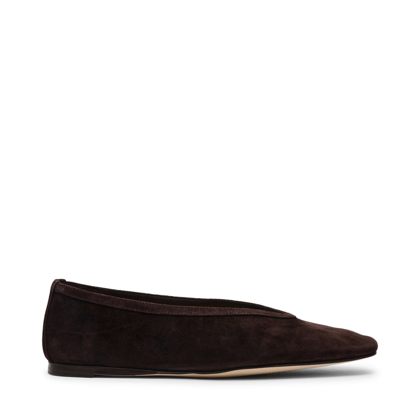 Leni Flat Shoe BROWN SUEDE