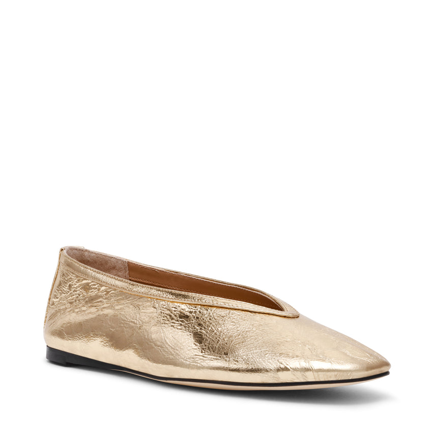 Leni Flat Shoe GOLD LEATHER