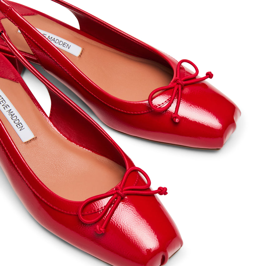 Loved Flat Shoe RED CRINKLE PAT - view 3