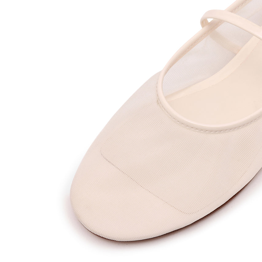 Mash Flat Shoe IVORY