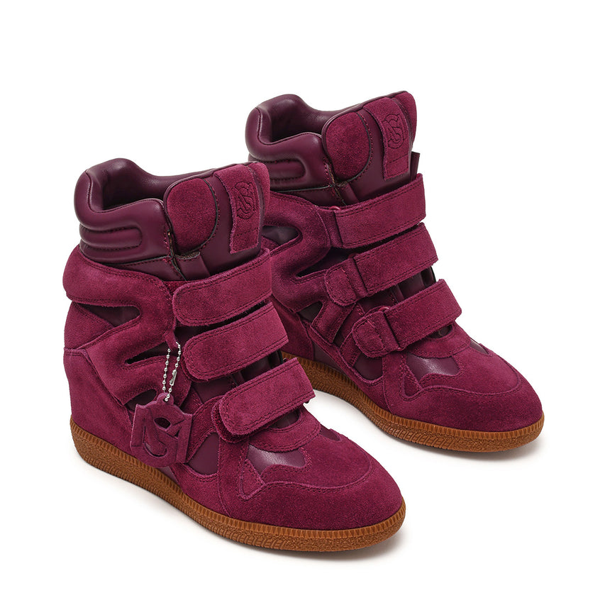 Mavis Sneaker DK CHERRY LACQ SUEDE - view 2