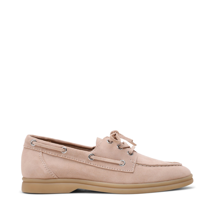 Ports Flat Shoe BONE SUEDE