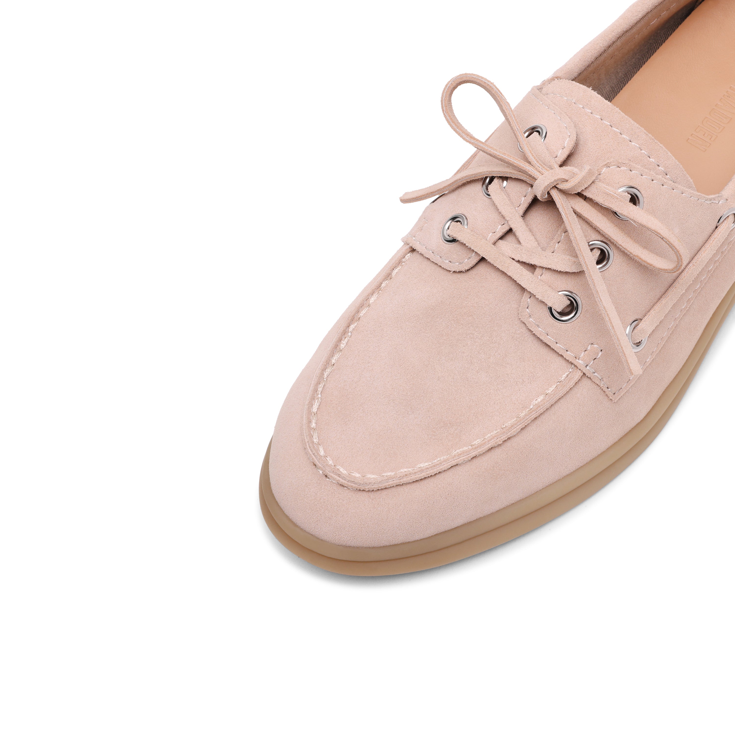 Ports Flat Shoe BONE SUEDE