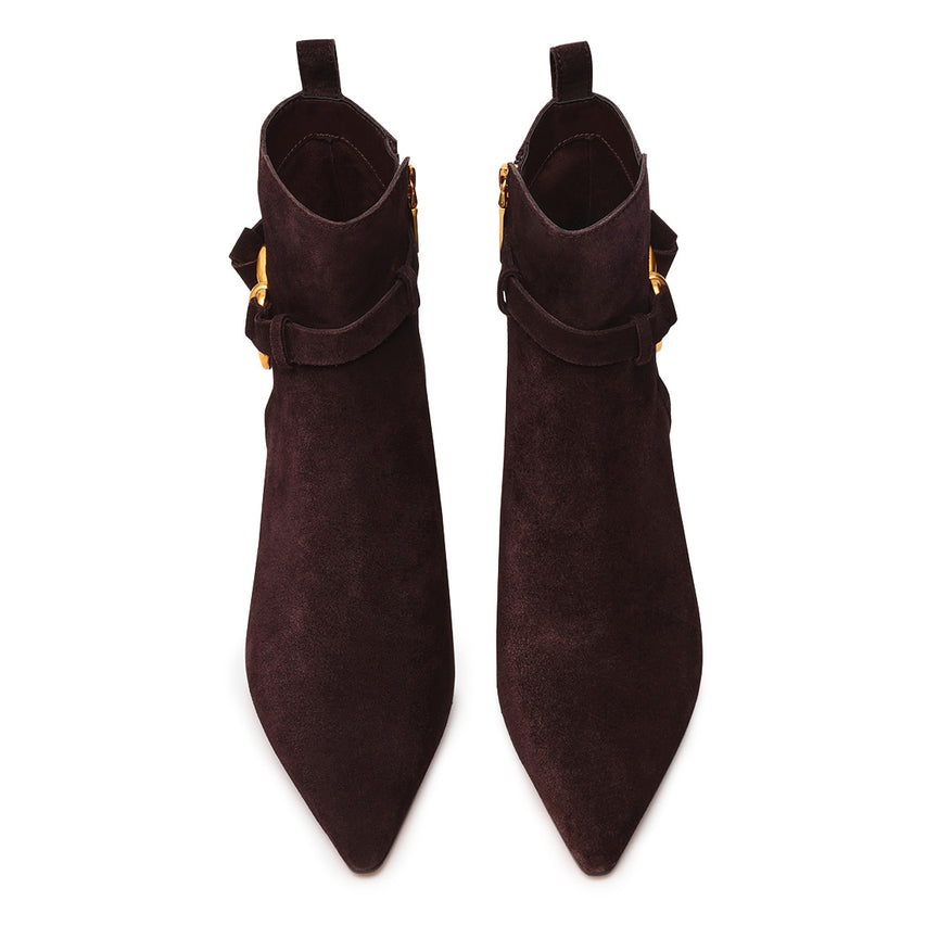 Roller Bootie BROWN SUEDE