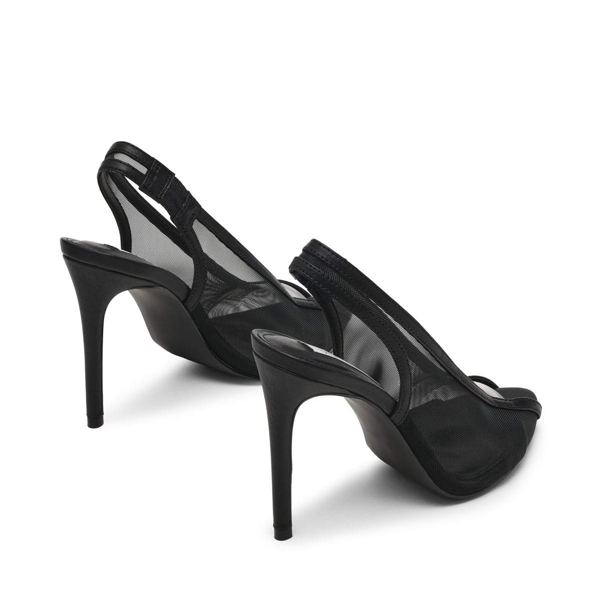 Sasha-Mesh Pump BLACK LEATHER - view 3