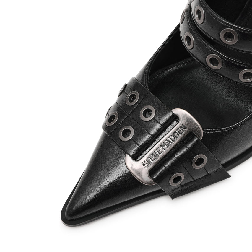 Surpass Flat Shoe BLK CRINKLE