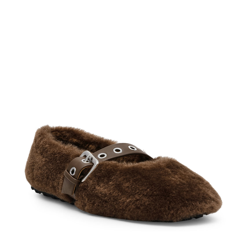 TOASTY Flat Shoe BROWN